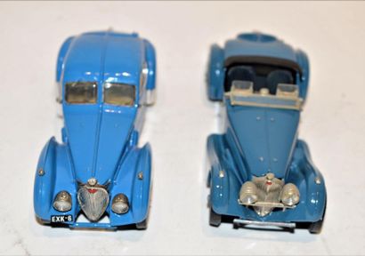 null (2) WESTERN MODELS, 1 Bugatti type 57 SC Atlantic from 1938 in blue metal and...