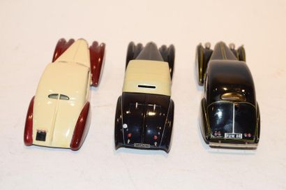 null (3) VROOM, 1 Bugatti Type 57 Gangloff from 1939 in cream and burgundy resin,...