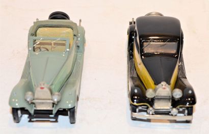 null (2) METAL 43 WM, 1 Bugatti type 57 Stelvio de 1934 en métal vert 2 tons et 1...