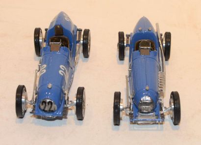 null (2) M.C.M. 1 Bugatti type 59/50B Essais Grand prix de Monaco de 1936 en métal...
