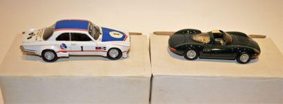 null D.A.M: Jaguars (2): 1 XJ 13 resin, green; 1 XJ 12 C from 1977, white resin (missing...