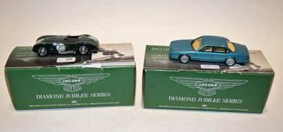 null Jaguar Diamond Jubilee Series (2):1 1951 Le Mans Type C, metal, green; 1 1994...