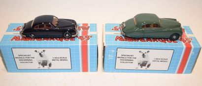 null MINIMARK 43 / SMALL WHEELS Jaguars (2): a green MK VII saloon from 1954 and...