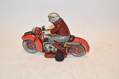 null KIENBERGER (HUKI), Made in US-Zone Germany, K-1021, Motorcycle made of red and...