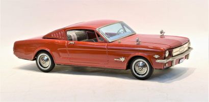null Japan TN, Ford Mustang, in red sheet metal, Lg. 40cm, (MB) new in box