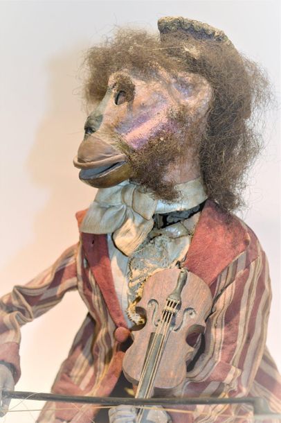null 
Automaton Nicolas Alexandre THEROUDE (1845-1878) The violin monkey, a monkey...