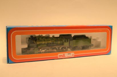 null MÄRKLIN 3086/10 (2001), Belgian locomotive 231 64 119 green, 4-axle tender 22358,...