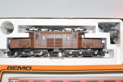 null BEMO HOe : trains includes nine in box + rails :

- 1250 Swiss motorail Rh B...