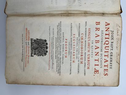 null GRAMAYE, Jean Baptiste

Antiquitates illustrissimi ducatus Brabantiae

Lovanii...