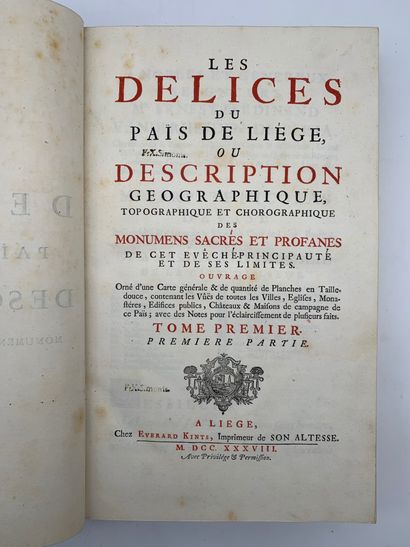 null Les Délices du Païs de Liège or Description of the sacred & profane monuments...