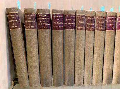 null 
Batch of 20 volumes 




SAINTE-BEUVE,Charles Augustin, Works 




Paris, Michel...