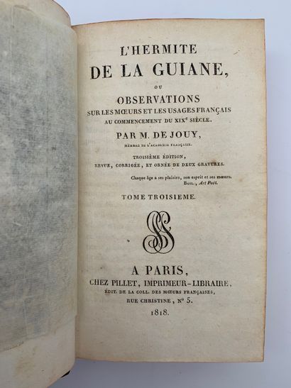 null JOUY, Étienne de

The Hermitage of the Mistletoe or Observations on French customs...