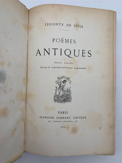 null LECONTE DE LISLE

Ancient poems, Sophocles, Iliad, Hesiod, Barbarian poems,...