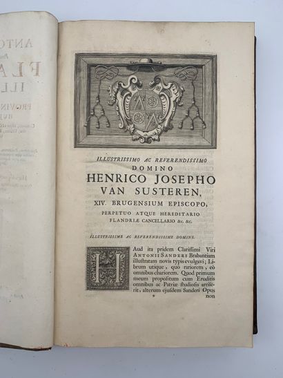 null SANDERUS, Antonius, (1586-1664). Flandria illustrata, sive Provinciae ac comitatus...