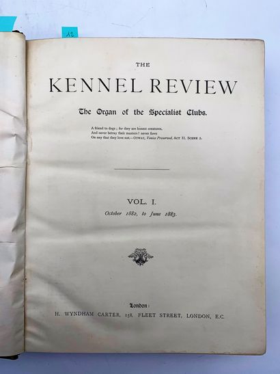 null Lot de 4 volumes 

The Kennel Review

The organ of the specialist Clubs

London,...