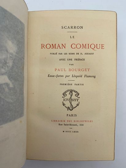 null 
SCARRON





Le Roman Comique





Paris, Librairie des bibliophiles, 1880...