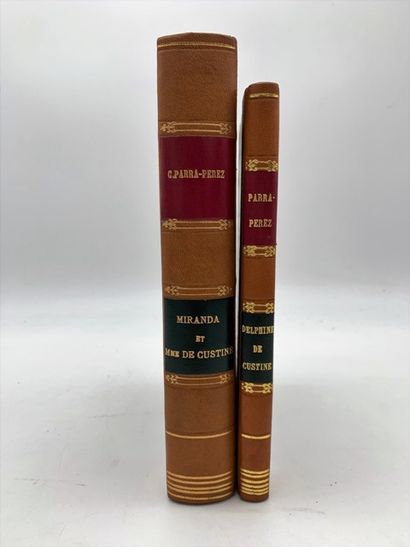 null Batch of 2 volumes

PARRA PEREZ, Caracciolo

- Delphine de Custine, Paris, Excelsior,...