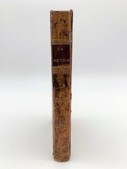 null Voltaire:

The Henriade Poeme 

Paris, Le Prieur, 1804

contemporary calf binding,...