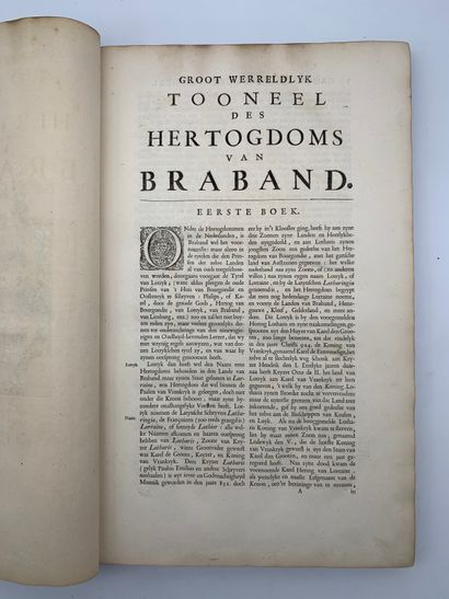 null LE ROY Jacques (1633-1719), Groot werreldlyk tooneel des hertogdoms van Braband...