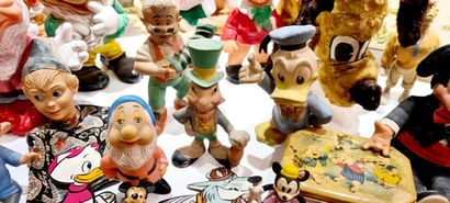 null DISNEY (45 ) many vintage figurines, year 50 to today, beautiful Pluto 35cm...