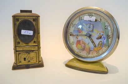 VINTAGE (2) 
JAZ alarm clock made in France,...