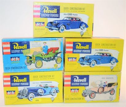 null Revell "Higway Pioneers", (5) 3rd gearbox, early 60s, 1/32nd, unusual, new in...