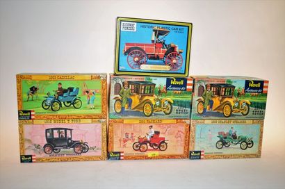 null Revell "Higway Pioneers", (7) new models, 1/32nd, 60's boxes (1910 International,...