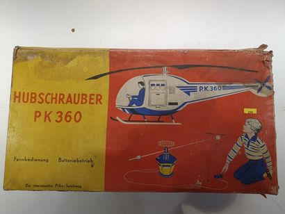 null PIKO MECHANIC (PK360); Germany, ca. 1955, "Hubschrauber N°1254". Plastic motorized...
