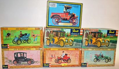 null Revell "Higway Pioneers", (7) new models, 1/32nd, 60's boxes (1910 International,...