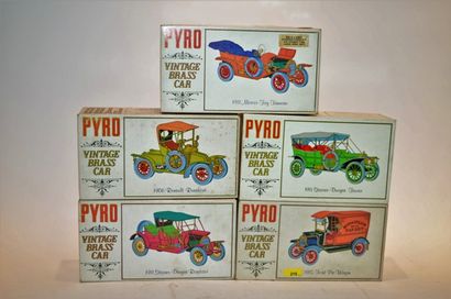null PYRO, five 1/32nd kits of the Vintage Brass Car series (1911 Mercer Toy Tonneau,...