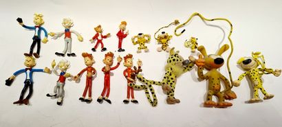 null SPIROU (15) : years 70/80/90, of which Marsupilani the biggest 17cm, used c...