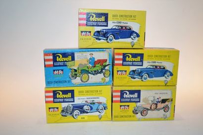 null Revell "Higway Pioneers", (5) 3rd gearbox, early 60s, 1/32nd, unusual, new in...