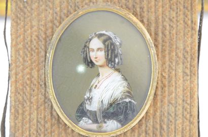 null Deux portraits de la reine Louis d'Orléans (1812-1850), première reine des Belges...