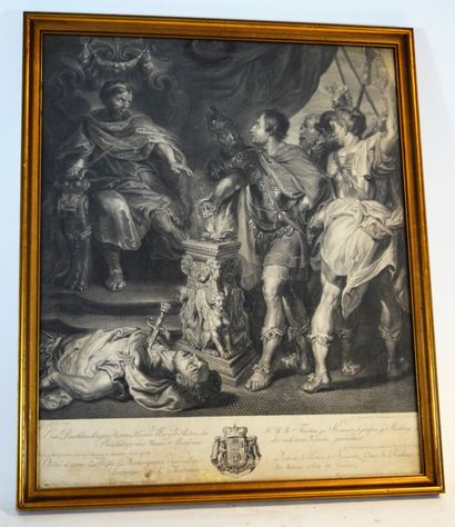 null Gravure d'après un tableau de Rubens, réalisée par Jacques Schmuzer(1733-1811),...