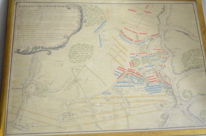 null Deux encadrements de batailles du XVIIIème: Stenkerk (Steinkerque) et Staffarde.

-Dessin...