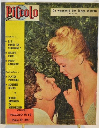 null Brigitte Bardot (magazines and books):

-Five "Cinémonde" magazines from 1957,...