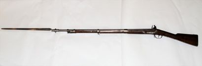 null Fusil d'infanterie modèle 1777, canon de 97 cm, platine marquée au deux lion...