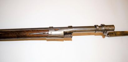 null Infantry rifle model 1777, barrel of 97 cm, lock marked with the two lion in...