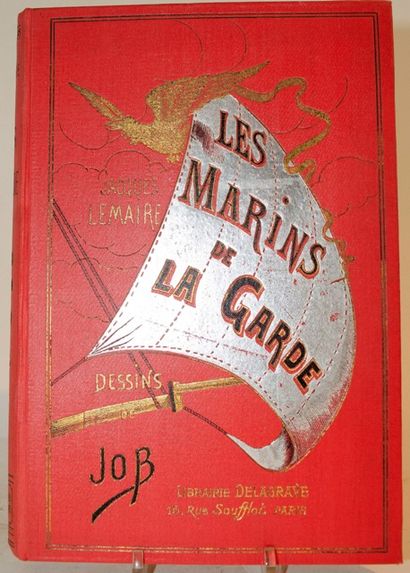 null "Les marins de la Garde" by Jacques Lemaire, red percaline binding with gold...