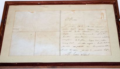 null 
Napoléon Bonaparte, lettre signée "Buonaparte officier d'artillerie" le 24...