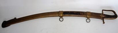 null Mounted hunter's sword of the imperial guard (hussar).

Basanne covered handle...