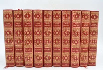 null CASTELOT André "Histoire de Napoléon Bonaparte" in 10 volumes, bound.

Paris,...