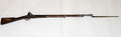 null Fusil d'infanterie modèle 1777, canon de 97 cm, platine marquée au deux lion...