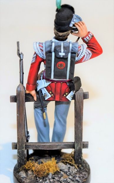 null Figurine d'art: un sergent Anglais du 53 Rgt d'infanterie au repos, circa 1815....