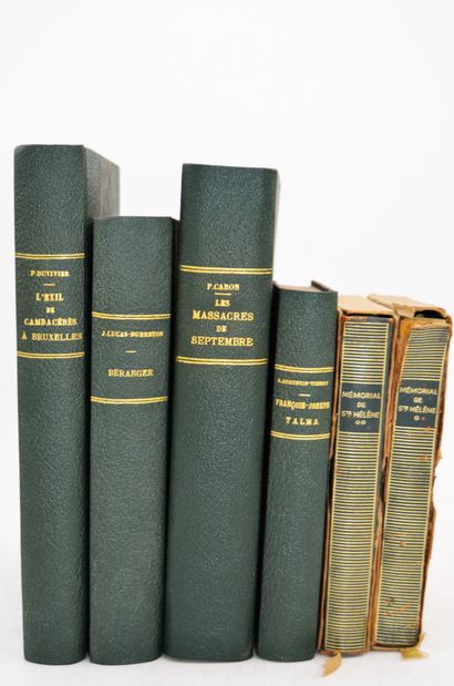  THE COUNT OF LAS CASES 
St. Helena Memorial 
2 volumes 
 
DUVIVIER P. 
The old conventionals...
