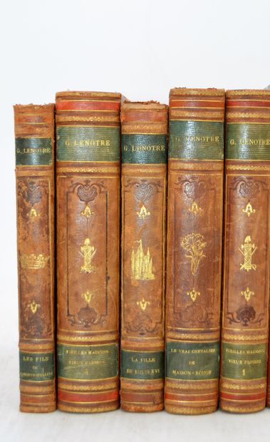 null Set of 5 books:



 G. LENOTRE "Le vrai chevalier de Maison-rouge A.D.J. Gonze...