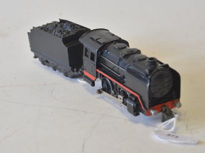 TRIX TRIX Express, ref 20052, locomotive 020, 1950s, black, tender black, 2 axles,...