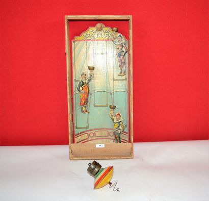 Wooden shooting game, including three mobile...