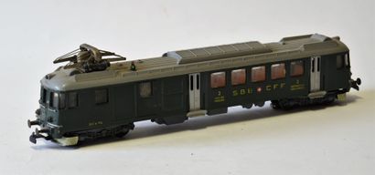 HAG HAG Swiss railcar, 4 axles, in SBB CFF green, BF e 4/4, one panto, probably first...