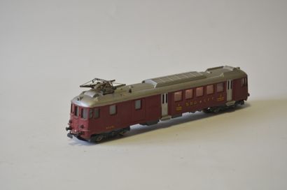 HAG HAG, Swiss railcar, 4 axles, in red SBB CFF, BF e 4/4, one panto, probably first...